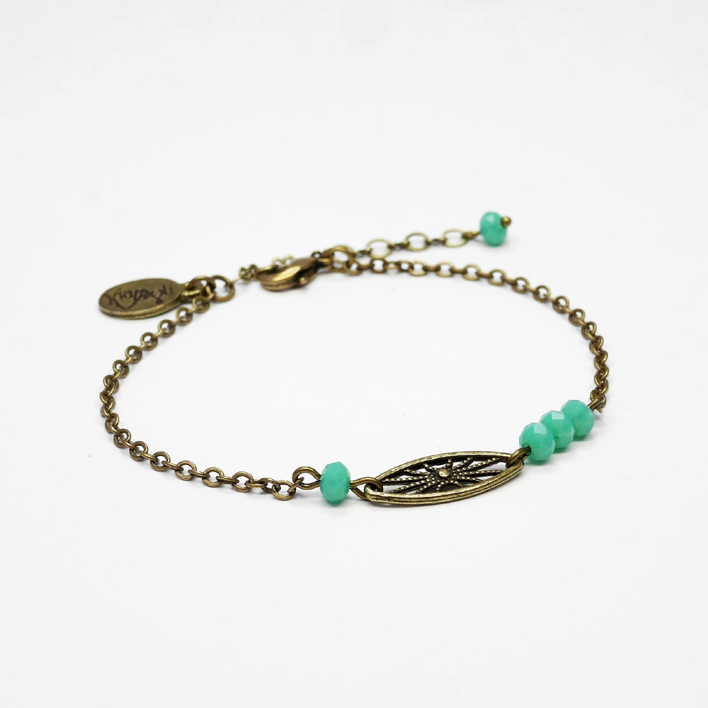 bracelet marcel perlé turquoise
